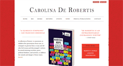 Desktop Screenshot of carolinaderobertis.com