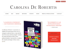 Tablet Screenshot of carolinaderobertis.com